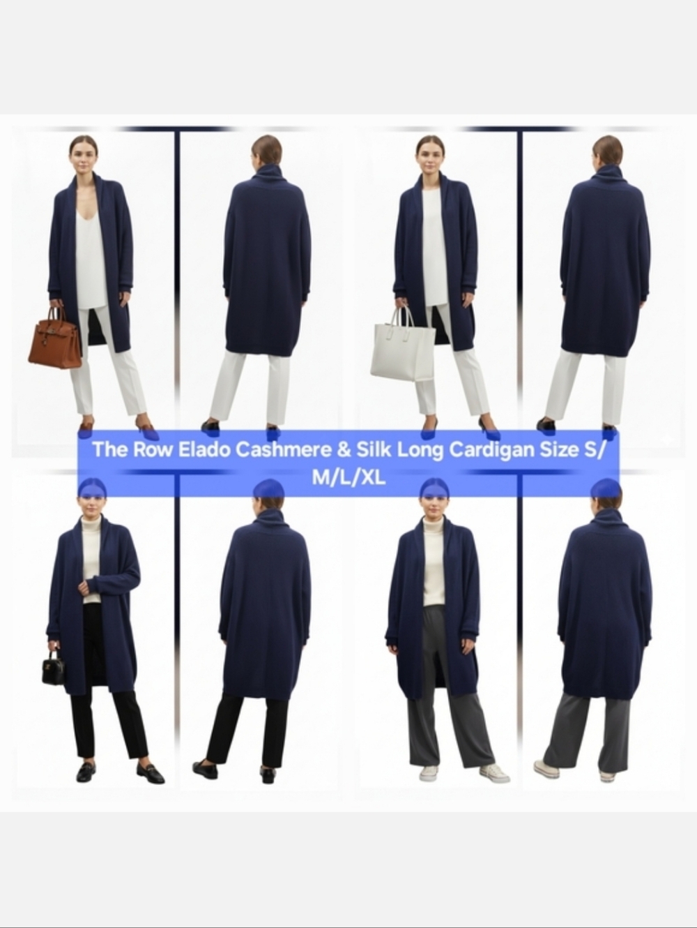 The Row Elado Cashmere & Silk Long Cardigan Size S/M/L/XL